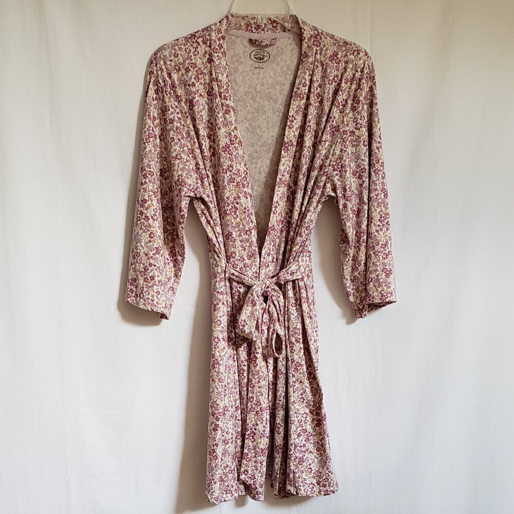 Laura Ashley - Pink Floral Robe. Size Large
